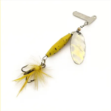 Mar-Lynn Tri-D Spinner, Нікель/Жовтий, 1/4 oz (7 g), Tri-D blades, #24786