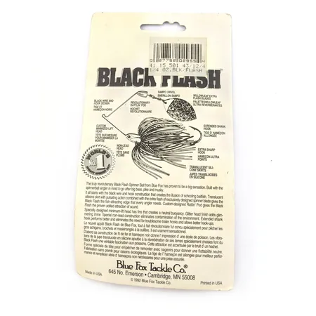 Blue Fox Black Flash Спіннербейт, Срібло/Білий, 7г, Hammered, #25198