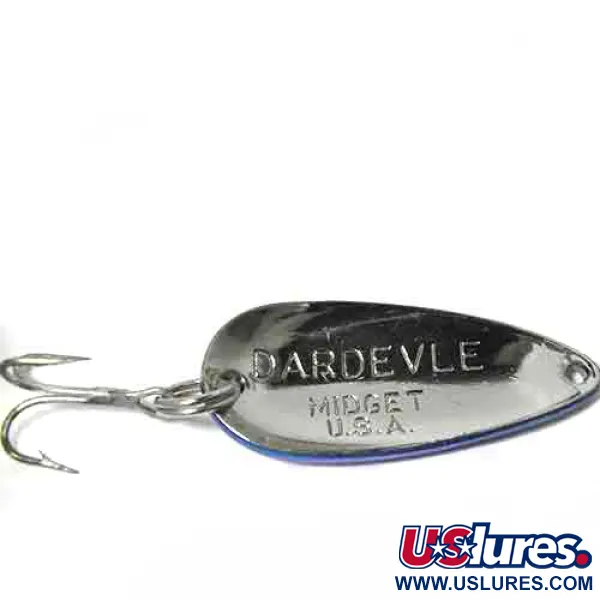 Eppinger Dardevle Midget, нікель/синій, 3/16 oz (6 г), блесна коливалка (колебалка) #0001