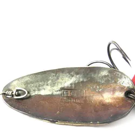 EGB Swiss made, латунь/коричневий, 9,5 г, блесна коливалка (колебалка) #0003