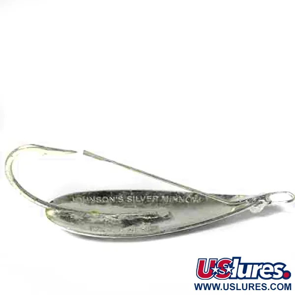  Johnson Silver Minnow, срібло, 1/4 oz (9 г), блесна коливалка (колебалка) #0007