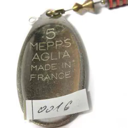 Mepps Aglia 5 Musky Killer, сталь, сталь/латунь/червоний/чорний, 16 г, блешня оберталка (вертушка) #0016