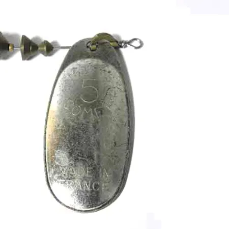 Mepps 5 Comet Mino, сірий/сталевий, 23 г, блешня оберталка (вертушка) #0018