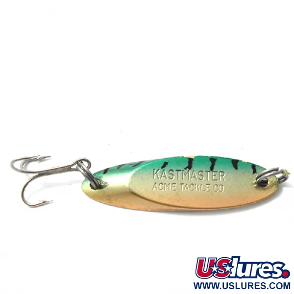 Acme Kastmaster, золото/зелений/смужки, 7 г, блесна коливалка (колебалка) #0055
