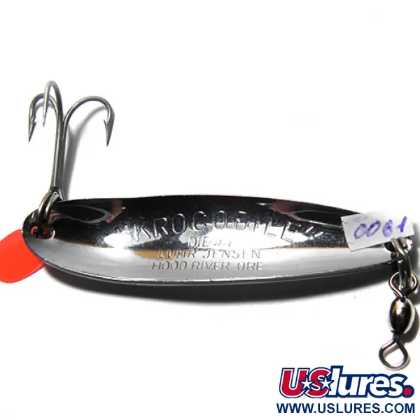 Other Krocodile DIE #4, нікель/синій, 19 г, блесна коливалка (колебалка) #0061