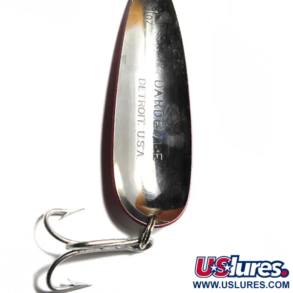 Eppinger Dardevle, червоний/білий, 1 oz (28 г), блесна коливалка (колебалка) #0062