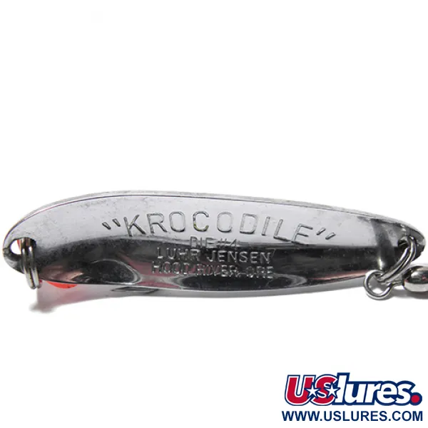 Luhr Jensen Krocodile DIE #4, нікель/голограма, 19 г, блесна коливалка (колебалка) #0065