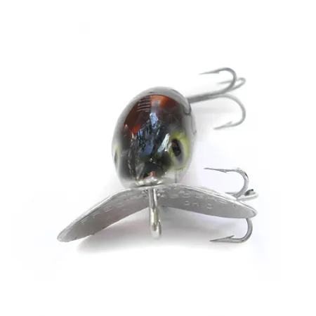 Fred Arbogast Jitterbug, чорний/нікель/рожевий, 1/4 oz, (7 г), воблер #0085