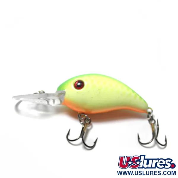  Strike King Pro 3, жовтий/зелений/червоні очі, 10 г, воблер #0103