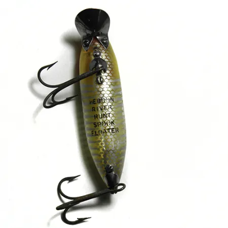 Heddon River Runt Spook, плаваючий, жовтий/смужки, 12 г, воблер #0128