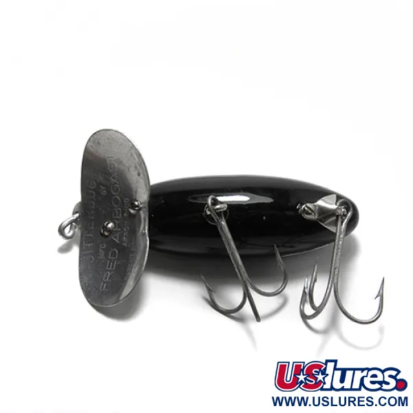  Fred Arbogast Jitterbug, чорний, 14 г, воблер #0150