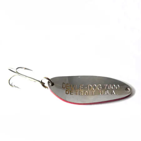 Eppinger Dardevle Devle-Dog, червоний/білий, 10 г, блесна коливалка (колебалка) #0169