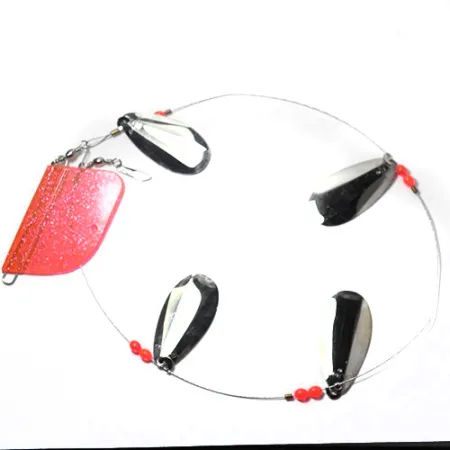 Luhr Jensen Les Davis Lake Troll тролінгова гірлянда, нікель/рожевий, 22 г, до рибалки #0192