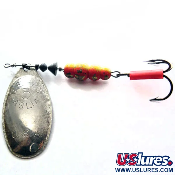  Mepps Aglia 5, нікель, 14 г, блешня оберталка (вертушка) #0201