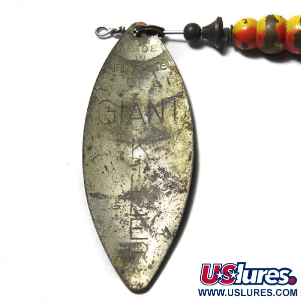  Mepps Giant Killer, латунь/червоний, 30 г, блешня оберталка (вертушка) #0203