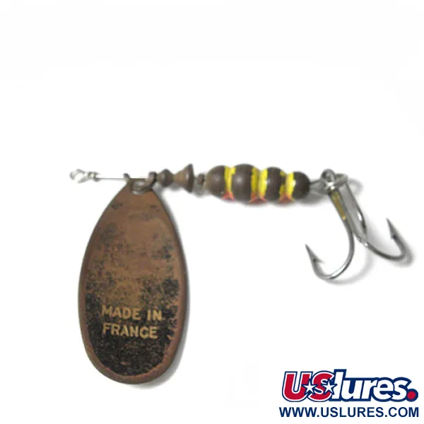  Mepps Aglia 5, мідь/червоний/білий, 14 г, блешня оберталка (вертушка) #0204