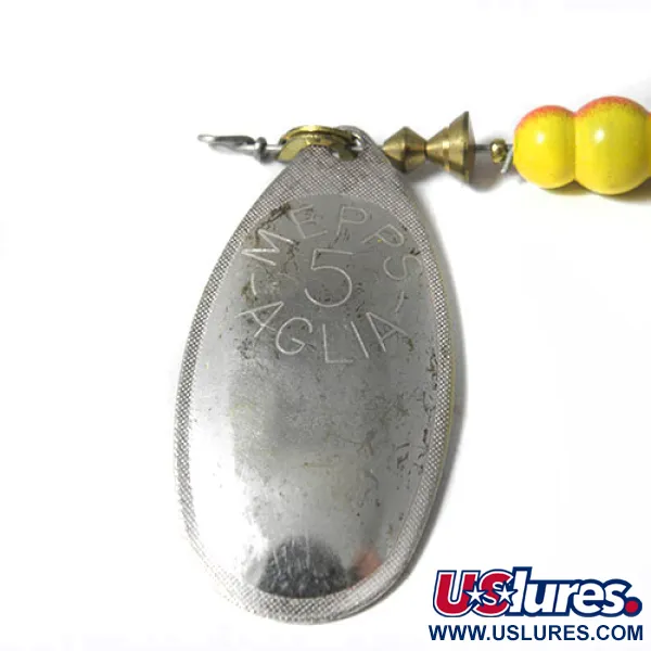  Mepps Aglia 5, нікель, 14 г, блешня оберталка (вертушка) #0207