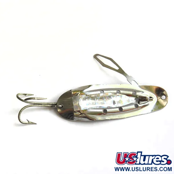 Rustowicz Charger №3, нікель/голограма, 14,4 г, блесна коливалка (колебалка) #0231