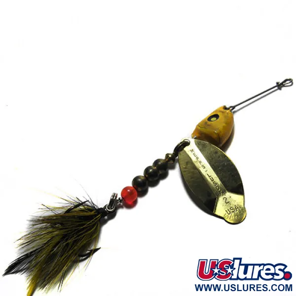  Mepps Lusox 2​, жовтий, 17 г, блешня оберталка (вертушка) #0249