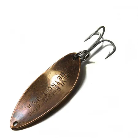 Eppinger Dardevle Devle-Dog, жовтий/зелений/помаранчевий, 14 г, блесна коливалка (колебалка) #0260