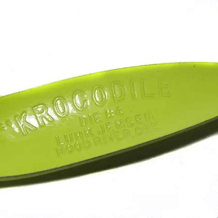 Luhr Jensen Krocodile DIE #4, жовтий/зелений, 14 г, блесна коливалка (колебалка) #0263