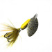 Yakima Bait Worden’s Original Rooster Tail 1, нікель/жовтий, 2,6 г, блешня оберталка (вертушка) #0264