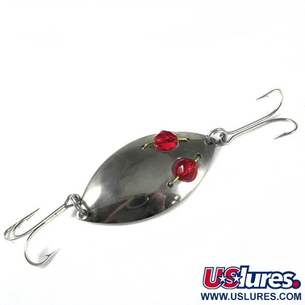 Hofschneider Red Eye Junior, нікель/червоні очі, 13 г, блесна коливалка (колебалка) #0384
