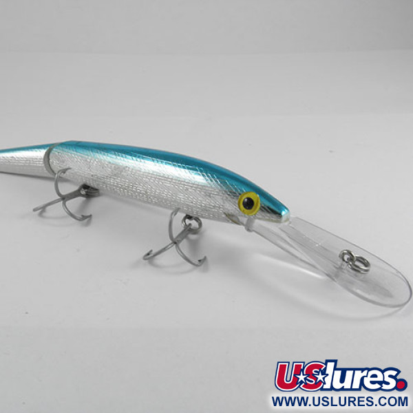  Rebel spoonbill Minnow Jointed, срібло/синій, 21 г, воблер #0397