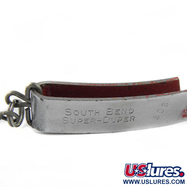 South Bend  Super-Duper 506, нікель/червоний, 7 г, блесна коливалка (колебалка) #0491