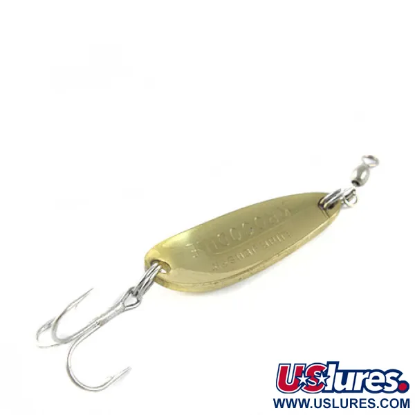 Luhr Jensen Krocodile, золото/помаранчевий/зелений, 9 г, блесна коливалка (колебалка) #0493