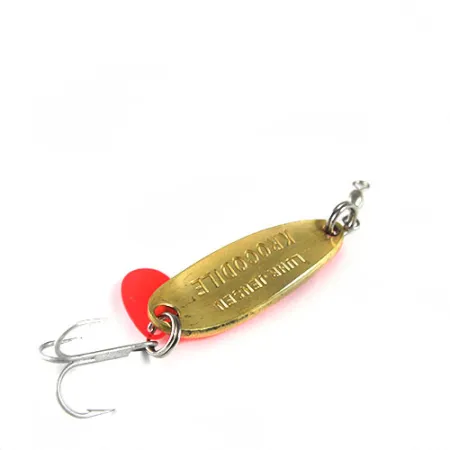 Luhr Jensen Krocodile, помаранчевий/латунь/голограма, 9 г, блесна коливалка (колебалка) #0508