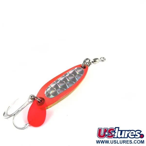 Luhr Jensen Krocodile, помаранчевий/латунь/голограма, 9 г, блесна коливалка (колебалка) #0508