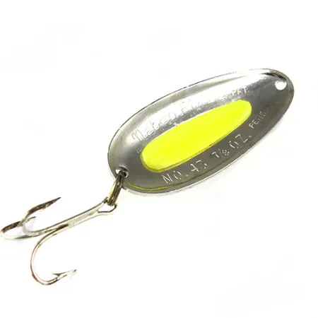 Nebco Pixee, нікель/жовтий, 25 г, блесна коливалка (колебалка) #0510