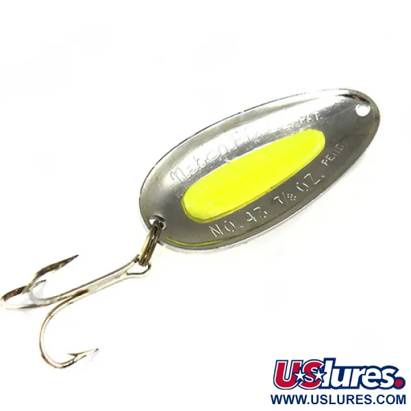 Nebco Pixee, нікель/жовтий, 25 г, блесна коливалка (колебалка) #0510