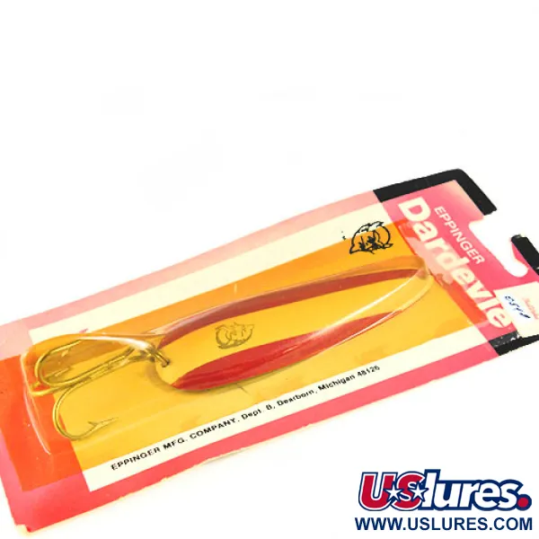 Eppinger Dardevle, червоний/білий, 1 oz (28 г), блесна коливалка (колебалка) #0518