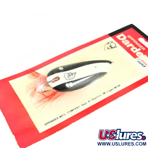 Eppinger Незачіпляйка Dardevle Dardevlet, чорний/білий, 21 г, блесна коливалка (колебалка) #0542