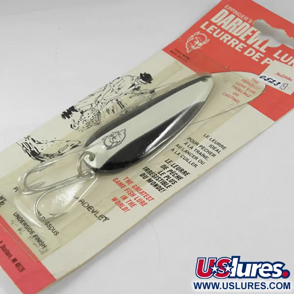 Eppinger Dardevle Dardevlet, чорний/білий, 21 г, блесна коливалка (колебалка) #0523