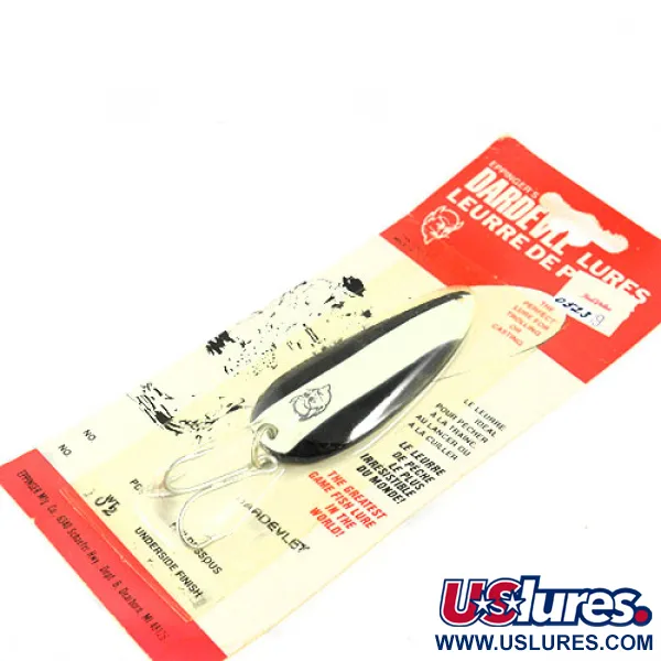 Eppinger Dardevle Dardevlet, чорний/білий, 21 г, блесна коливалка (колебалка) #0523