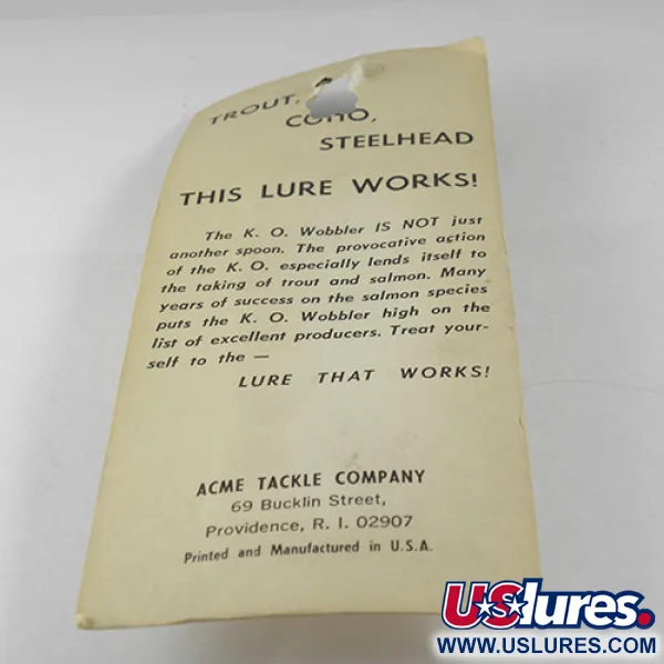 Acme K.O. Wobbler, нікель/помаранчевий, 14 г, блесна коливалка (колебалка) #0524