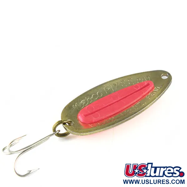  Nebco Pixee, латунь/малиновий, 14 г, блесна коливалка (колебалка) #0525