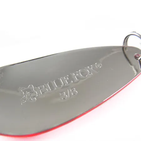 Blue Fox Strobe Tear Drop Spoon, червоний/білий, 11 г, блесна коливалка (колебалка) #0540