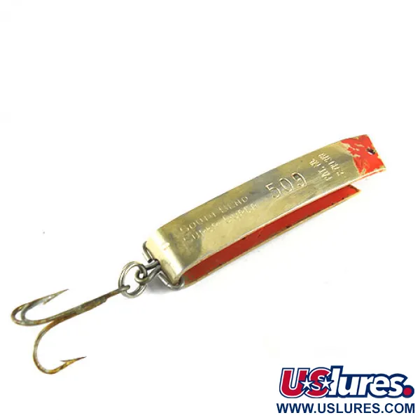 South Bend Super-Duper 509, золото/червоний, 11 г, блесна коливалка (колебалка) #0599