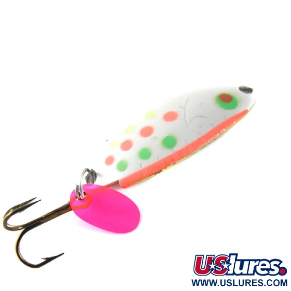 Luhr Jensen, білий/червоний/зелений, 4,3 г, блесна коливалка (колебалка) #0622