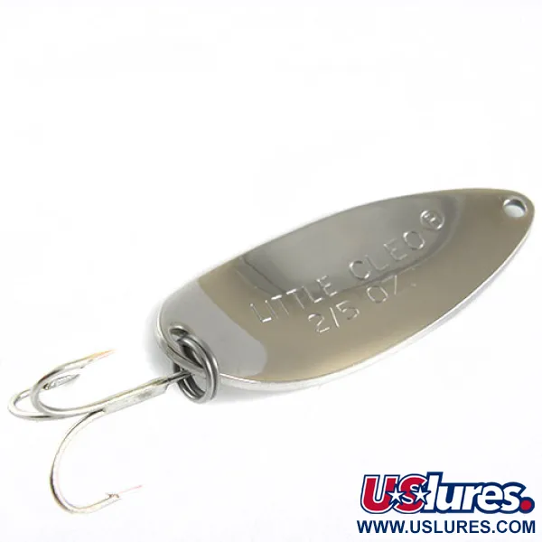 Acme Little Cleo, нікель/зелений, 11 г, блесна коливалка (колебалка) #0672
