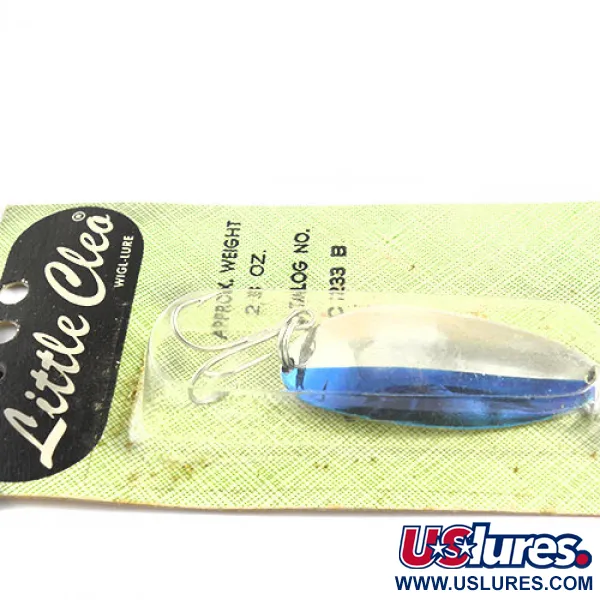Seneca Little Cleo (Hula Girl), нікель/синій, 18 г, блесна коливалка (колебалка) #0673