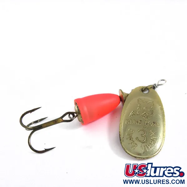  Blue Fox Super Vibrax 3, золото/помаранчевий, 8 г, блешня оберталка (вертушка) #0681