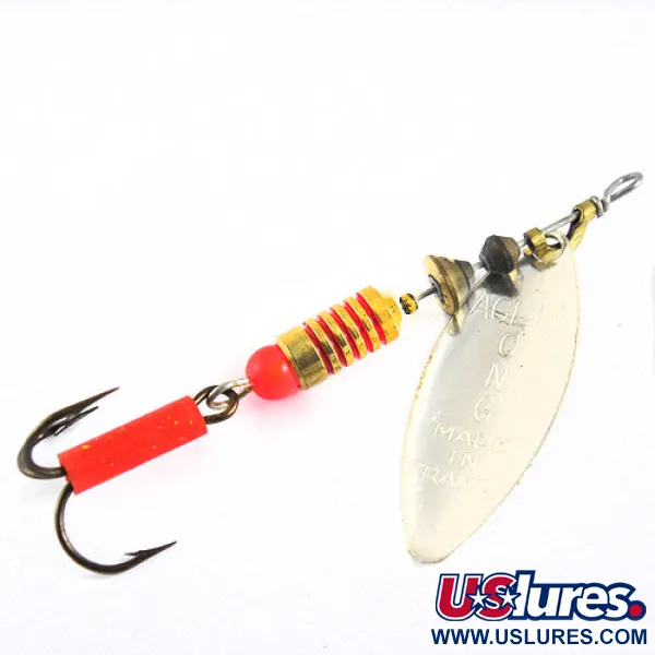  Mepps Aglia Long 2 Rainbo, срібло/голограма, 7,4 г, блешня оберталка (вертушка) #0683