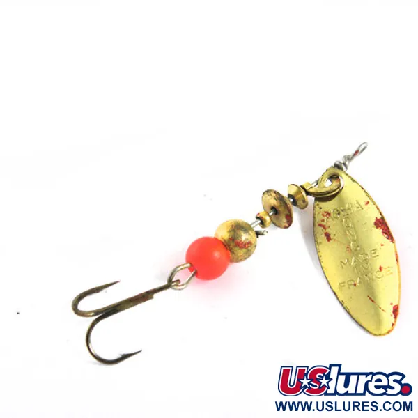  Mepps Aglia Long 0, латунь/помаранчевий, 2,6 г, блешня оберталка (вертушка) #0692