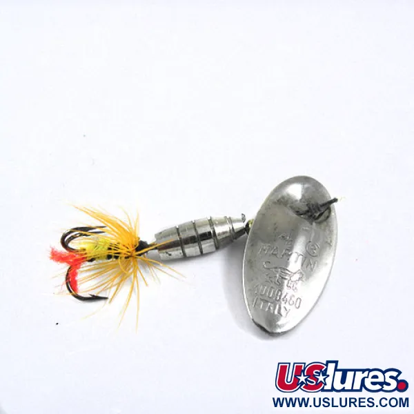  Panther Martin Zavorra con Mosca 4, нікель, 3 г, блешня оберталка (вертушка) #0712