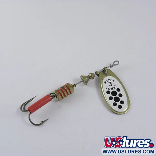  Mepps Comet 3, білий/чорний, 6,5 г, блешня оберталка (вертушка) #0718